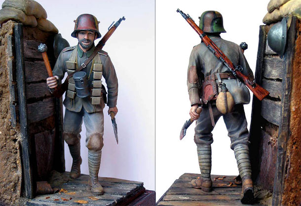 Фигурки: Боец немецкой штурмовой группы, 1917-18