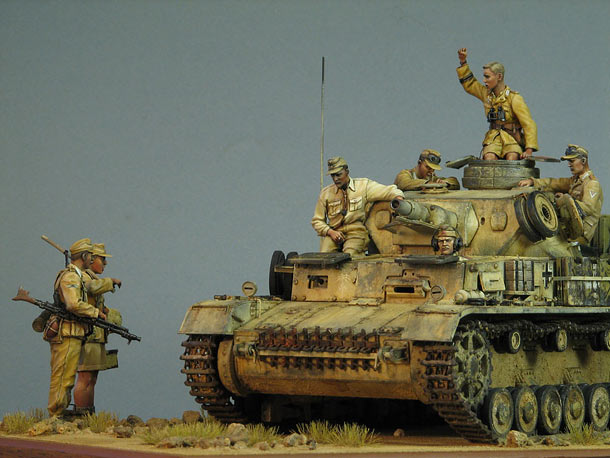 Диорамы и виньетки: Pz.IV Ausf.E в Африке Диорамы и виньетки: Pz.IV Ausf.E в Африке