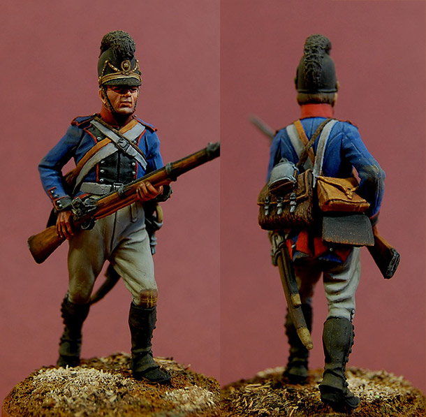 Фигурки: Рядовой 13-го линейного полка, Бавария, 1805-07 Фигурки: Рядовой 13-го линейного полка, Бавария, 1805-07