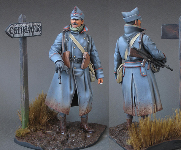 Фигурки: Румынский пулеметчик, 1916г Фигурки: Румынский пулеметчик, 1916г