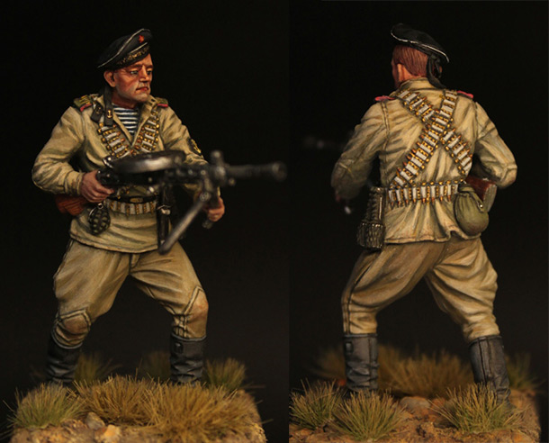 Фигурки: Пулеметчик ОБМП ЧФ, 1943-44 гг. Фигурки: Пулеметчик ОБМП ЧФ, 1943-44 гг.