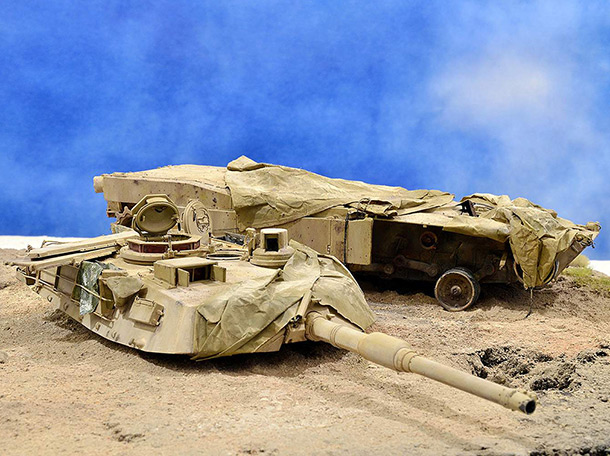 Диорамы и виньетки: М1А2 Abrams. Башню снесло Диорамы и виньетки: М1А2 Abrams. Башню снесло
